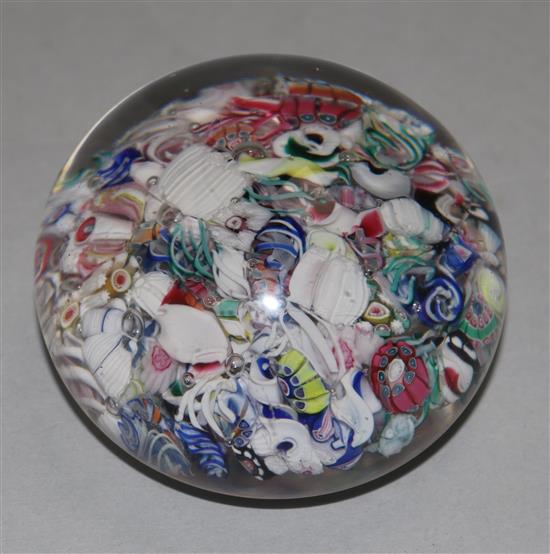 A millefiori Scottish paperweight